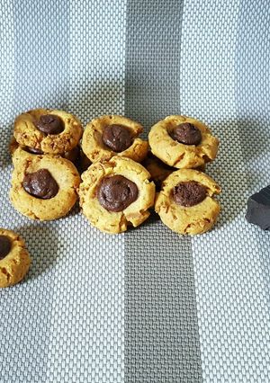 Foto resep Thumbprint cookies coklat huzelnut/nutella
