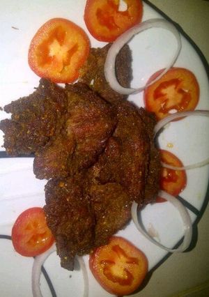 A picture of Beef suya.