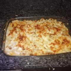 A picture of Cheesy lasagna.