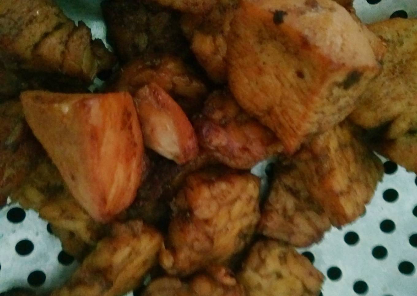 Ayam tempe goreng bumbu kalasan instan