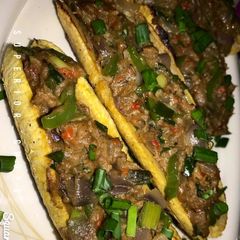 Stuffed plantain A picture of Stuffed plantain.