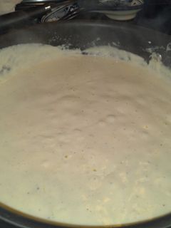 A picture of Alfredo Sauce.