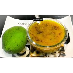 A picture of Raw Mango 🥭 Curry: Hot-Sweet-Tangy.