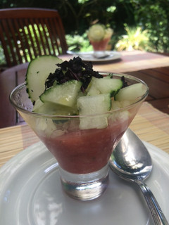 Una foto de Gelatina picante de tomate