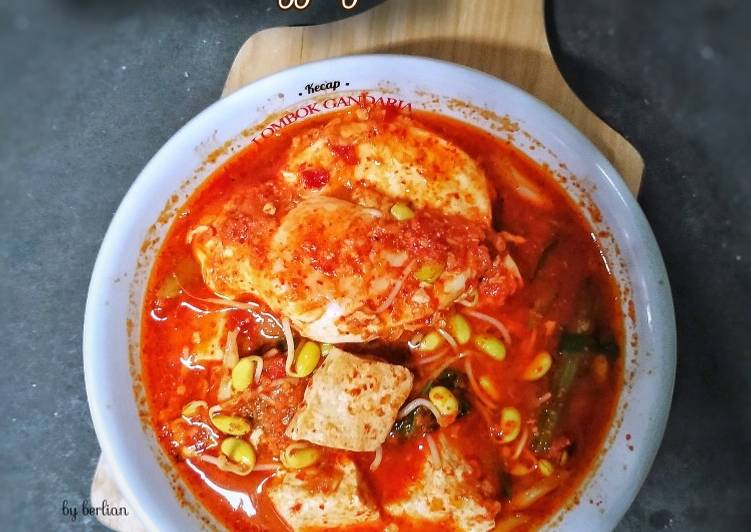 Resep Sundubu Jjigae (Sup Tahu Pedas) yang mudah