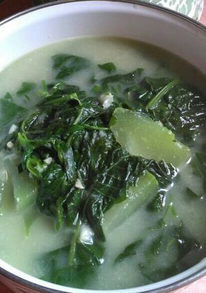 Foto resep Sayur bobor bayam+jipang