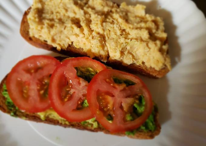 Recipe of Quick Vegan Toasts