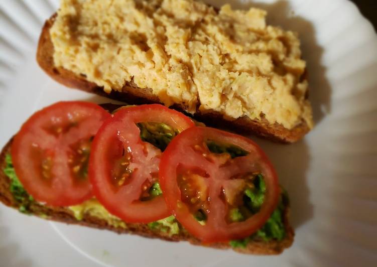 Recipe of Tasty Vegan Toasts