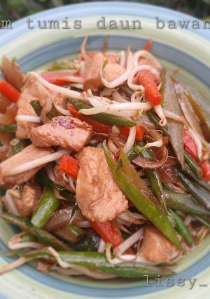 Foto resep Ayam Tumis Daun Bawang