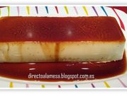 Una foto de flan de mascarpone