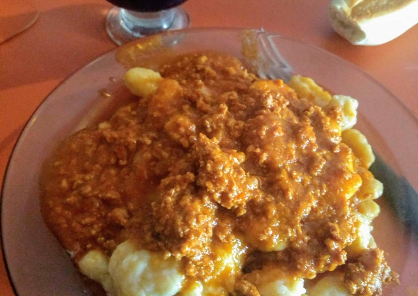 Ñoquis de papa y calabaza