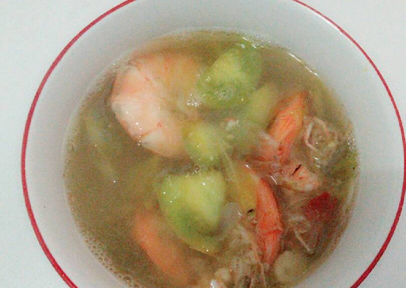 Udang rebus tomat