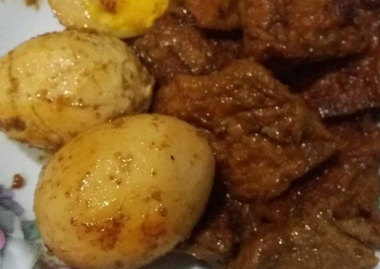 Baceman tahu dan telur