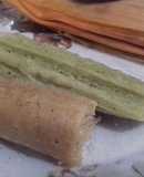 Tamal dulce de chile y canela "el moro" y Tamal de Chaya con menta      "son verde "