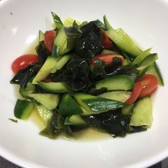 A picture of Summer vegetable & Wakame Seaweed Salad.