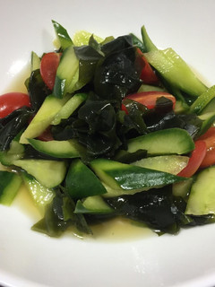 A picture of Summer vegetable & Wakame Seaweed Salad.