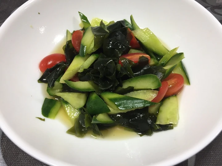 Simple Way Make Recipe Summer vegetable &amp;amp; Wakame Seaweed Salad that is Awesome, Tasty}