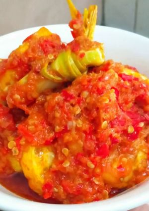 Foto resep Telor ceplok balado