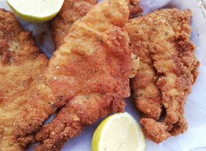 Una foto de Pescado frito crujiente