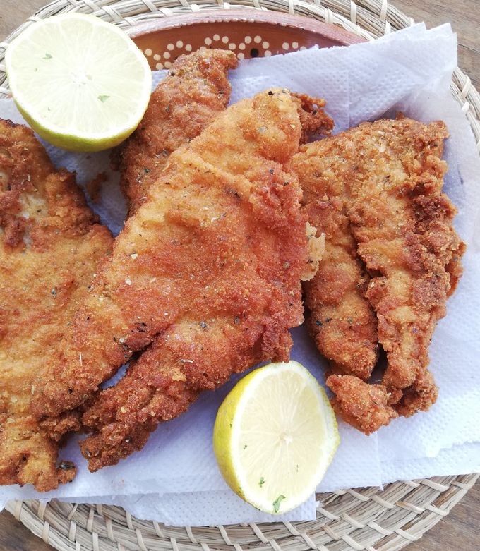 Una foto de Pescado frito crujiente