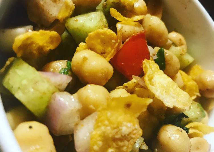 Easiest Way to Make Super Quick Homemade Crunchy chic pea salad