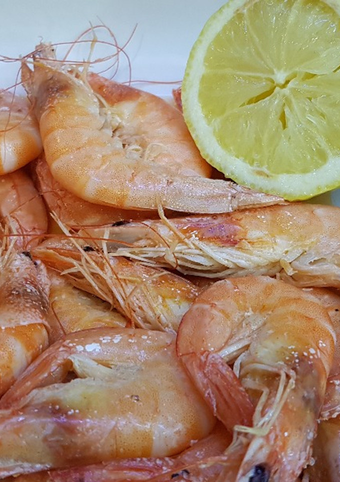Una foto de Langostinos a la Plancha