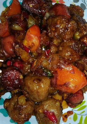 Foto resep Tumis Bakso Sosis Pedas