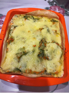Una foto de Tarta de zucchini a las finas hierbas.🌿 Muuuuy fácil! Y diet!!