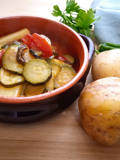 Foto di Zucchine con patate in padella