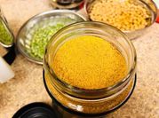 A picture of idli podi spicy