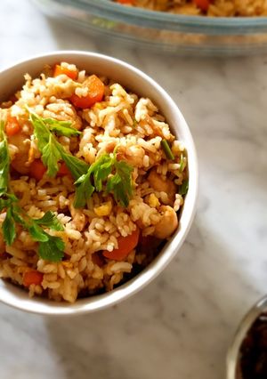 Foto resep Simple Chicken Fried Rice