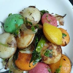 A picture of Fried mini appe.