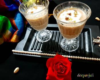 Ultimate Serving Recipe Green Coconut Date Palm thandai Daber sas khejur thandai Restaurant Style