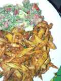 Chips masala with gaukamole