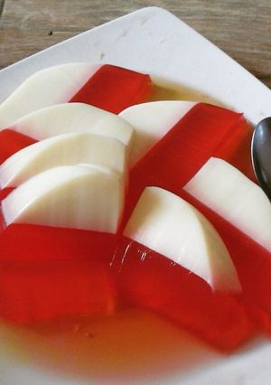 Foto resep Puding merah putih