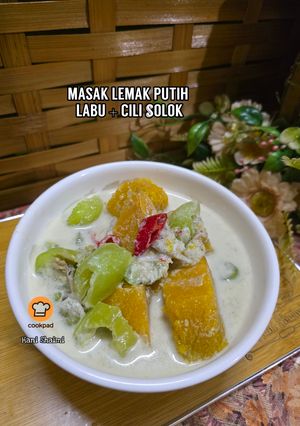 Gambar 3:8:26 - Masak lemak putih labu + cili solok