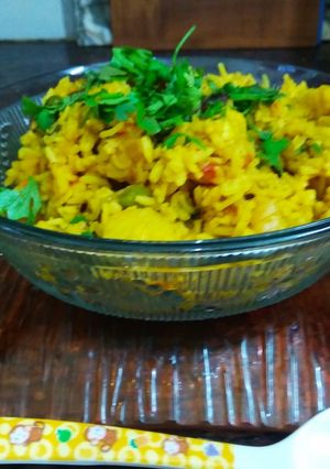 A picture of Masala Bhaat.