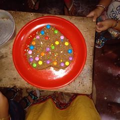 A picture of Sattu cake.