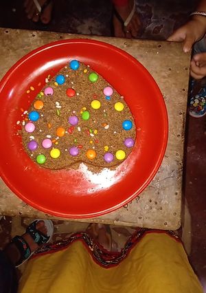 A picture of Sattu cake.