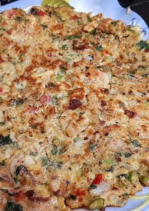 A picture of Chicken vegi creamy Omelet.