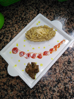 صورة لوصفة معكرونة بصوص البيضاء