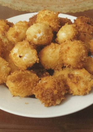 Hình của món Trứng cút bọc chiên xù.