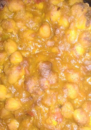 A picture of Chana masala.