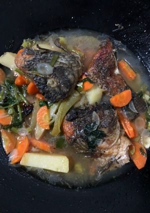 Foto resep Sup ikan nila campur kentang wortel