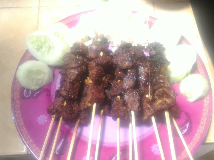 Yuk intip, Bagaimana cara buat Sate sapi bumbu kacang maknyuss  gurih