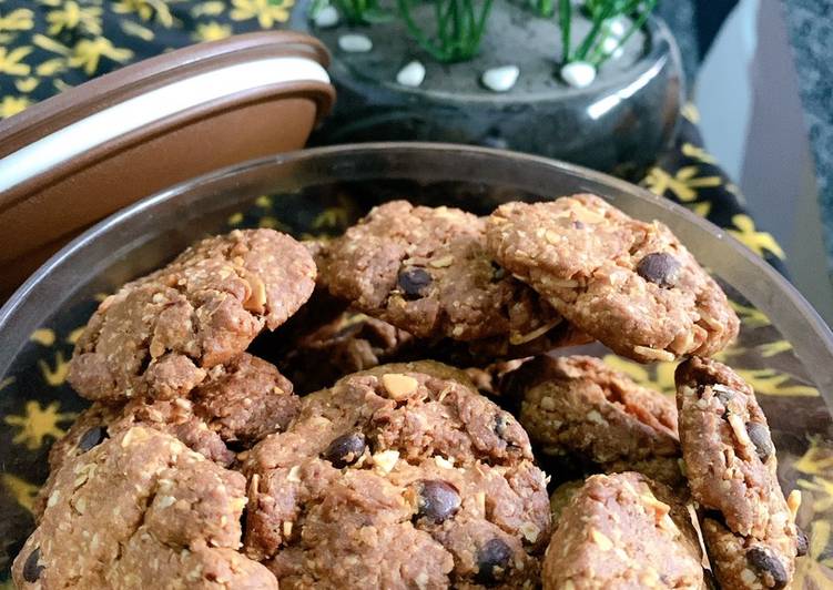 Cara Gampang Menyiapkan Oatmeal Cookies with Almond, Enak Banget
