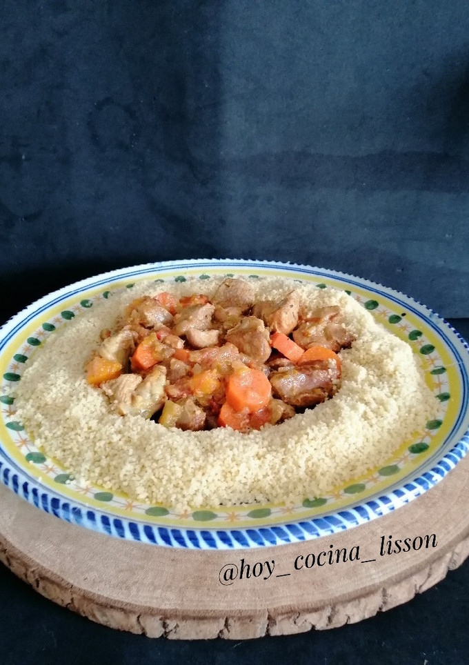Una foto de Cous cous con cordero