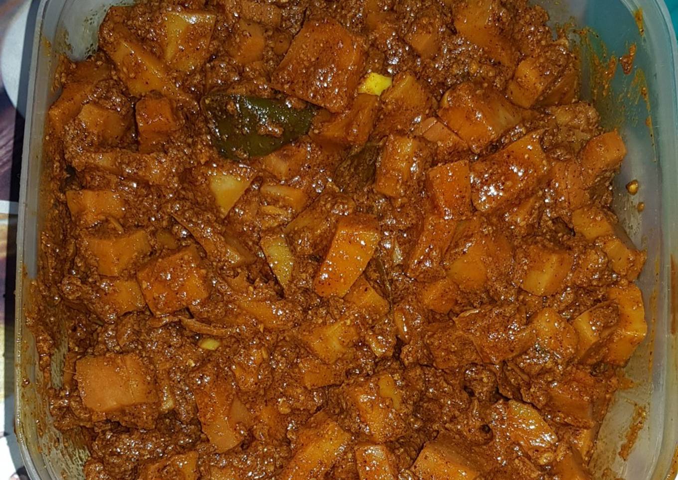 Raw jackfruit pickle