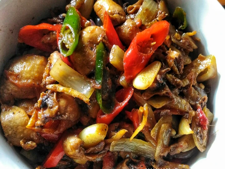 Cara Mudah Membikin Resep  Asam manis pedas cumi asin yang Lezat Sekali, Menggugah Selera