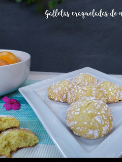 Una foto de Galletas craqueladas de naranja 🍊